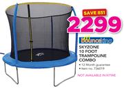 Skyzone 10 Foot Trampoline Combo