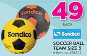 Sondico Soccer Ball Team Size 5-Each