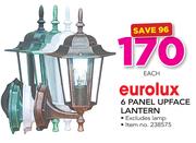 Eurolux 6 Panel Upface Lantern Excluding Lamp-Each