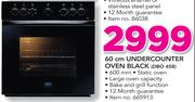 Defy 60Cm Undercounter Oven Black DBO458