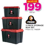 Pride 3 Piece Storage Box Set-Per Set
