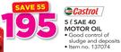 Castrol 5Ltr SAE40 Motor Oil