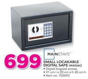 Mainstays Small Lockable Digital Safe W4226C