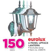 Eurolux 6 Panel Upface Lantern Excluding Lamp-Each