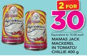 Mamas Jack Mackerel In Tomato/Chillie-2x400g