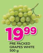 Pre Packed Grapes White-500g