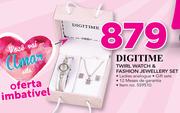 Digitime Twirl Watch & Fashion Jewellery Set