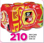 2M Can 6 pack 330ml