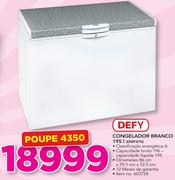 Defy Congelador Branco 195Ltr DMF470