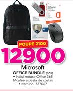 Microsoft Office Bundle Inclui Mouse,  Office 365, Mcafee e pasta de Costas