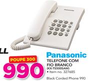 Panasonic Telefone Com Fio Branco KX-TS500SAW