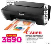 Canon Impressoras Coloridas Inkjet 3 Em 1 MG250