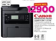 Canon Impressora Mono Laser 4 Em 1 217W