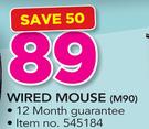 Logitech Wired Mouse M90