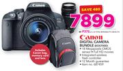 Canon Digital Camera Bundle EOS700D Includes Canon Bag, Memory Card & Lens