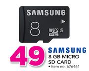 Samsung 8 GB Micro SD Card