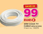 Ellies 20M Coax TV Cable BPAC4C20M