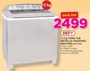 Defy 13Kg Twin Tub Metallic Washing Machine DTT165