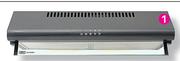 Defy 60cm Cover Hood Black DCH290