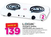 Logik Double Spiral Hotplate RSH-246083-01