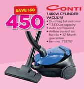 Conti 1400W Cylinder Vacuum
