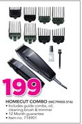 Wahl Homecut Combo WC79450-316 Includes Guide Combs, Oil, Cleaning Brush & Trimmer