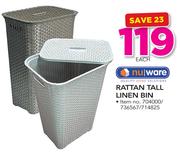 Nu Ware Rattan Tall Linen Bin-Each