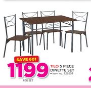 Tilo 5 Piece Dinette Set-Per Set