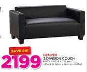 Denver 2 Division Couch H79 x W139 x D78cm