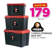 Pride 3 Piece Storage Box Set-Per Set