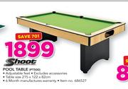 Shoot Pool Table PT500-215 x 122 x 82cm