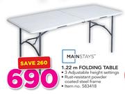 Mainstays 1.22m Folding Table