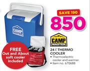 Campmaster 24Ltr Thermo Cooler Free Out & Aboutsoft Cooler