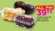 Plums, Peaches And Grapes 500g Bundle-For All