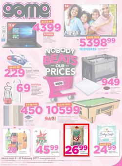 Game Lesotho : Nobody Beats Our Prices (9 Feb - 22 Feb 2017), page 1
