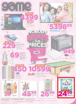 Game Lesotho : Nobody Beats Our Prices (9 Feb - 22 Feb 2017), page 1