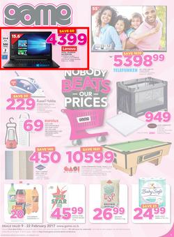 Game Lesotho : Nobody Beats Our Prices (9 Feb - 22 Feb 2017), page 1