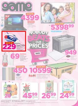 Game Lesotho : Nobody Beats Our Prices (9 Feb - 22 Feb 2017), page 1