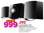 JVC 2.0 Channel DVD Micro Hi-Fi UX-DN300
