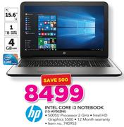 HP Intel Core i3 Notebook 15-AY002NI