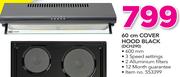 Defy 60Cm Cover Hood Black DCH290