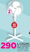Logik 40Cm Pedestal Fan LDS01-40BS