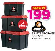 Pride 3 Piece Storage Box Set