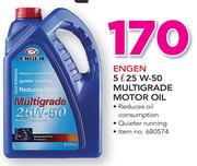 Engen 5Ltr 25W-50 Multigrade Motor Oil