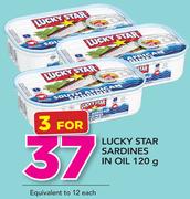 Lucky Star Sardines In Oil-3x120g