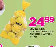 Marketside Golden Delicious Assorted Apples-1.5Kg
