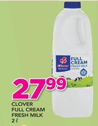 Clover Full Cream Fresh Milk-2Ltr