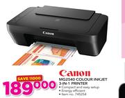 Canon MG2540 Colour Inkjet 3 In 1 Printer
