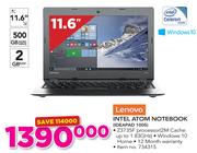 Lenovo Intel Atom Notebook IDEAPAD 100S