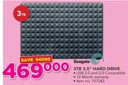 Seagate 3TB 3.5" Hard Drive